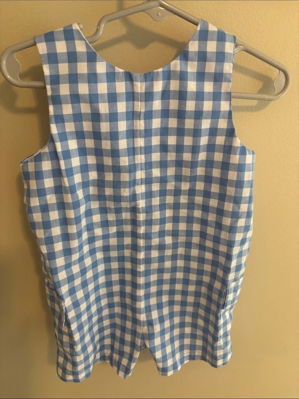 Good Lad Baby Boy Jon Jon Romper 18 Months Blue Gingham Sailboat Duck Nautical